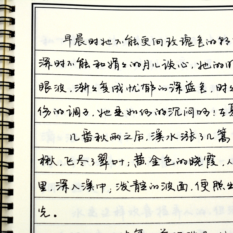 行书练字帖成人速成女生钢笔字帖硬笔书法练字