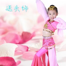 女童水袖 服装 六一古典舞演出 2016少儿童新品 舞蹈惊鸿舞幼儿独群舞