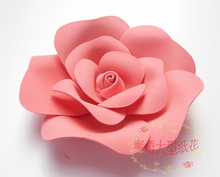 高端橱窗婚庆礼房现场布置创意舞台装 饰展示道具背景泡沫纸花