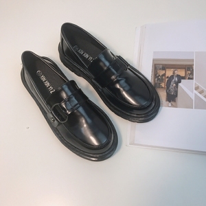 韩百搭学生复古乐福鞋