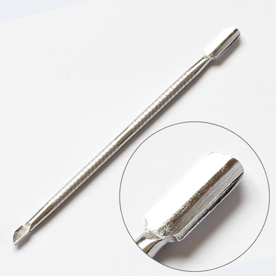 玫瑾双头两用特种钢死皮推 修手卸甲光疗护理大小钢推美甲工具
