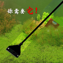 水草鱼缸刮藻刀小型无死角刷子清理清洁长柄清洗神器工具除刀片海
