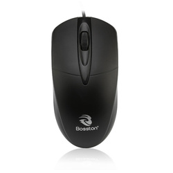 博士顿m10鼠标有线usb扁平接口鼠标办公笔记本电脑USB鼠标