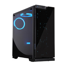 爱国者炫影台式机电脑机箱游戏水冷主机箱玻璃前面板大侧透 Aigo