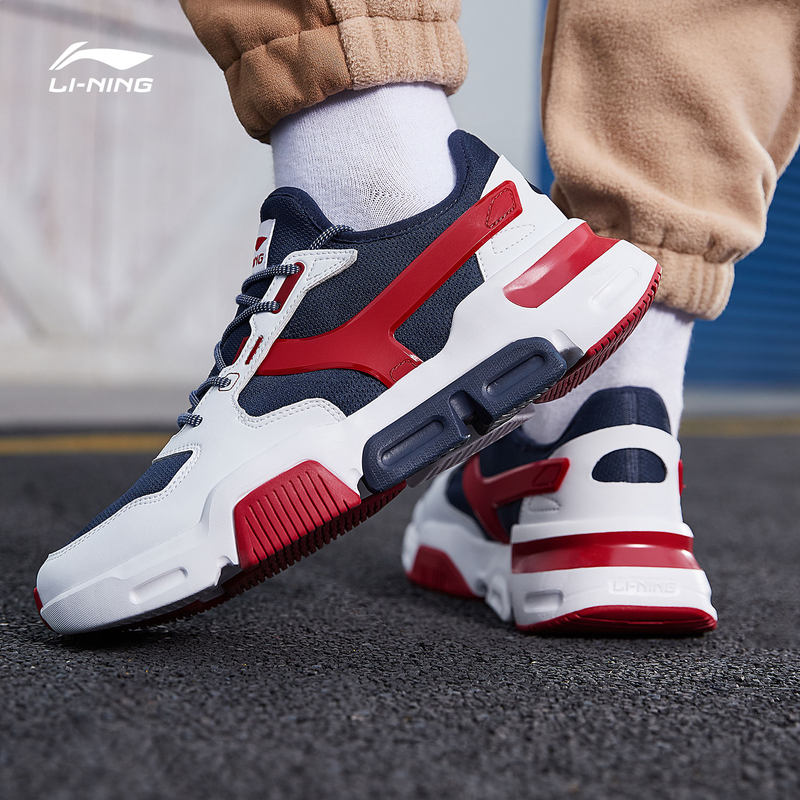 Chinese Li Ning casual shoes men's shoes 2019 new autumn MARK board shoes couple's retro breathable sports shoes women