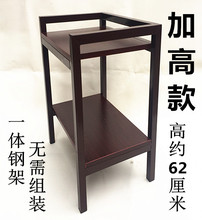 麻将机茶几加高加厚木质茶水架麻将桌棋牌室专用配套小茶桌茶水台
