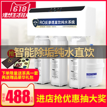 鸿芯除水垢净水器家用厨房直饮净水机双出水智能纯水机ro反渗透