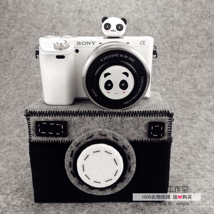 不织布毛毡手工相机包保护套索尼 A6000 A51