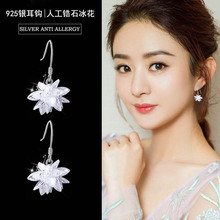 韩国气质长款 耳线925银针简约人工锆石女耳钉耳环网红坠 2019新款