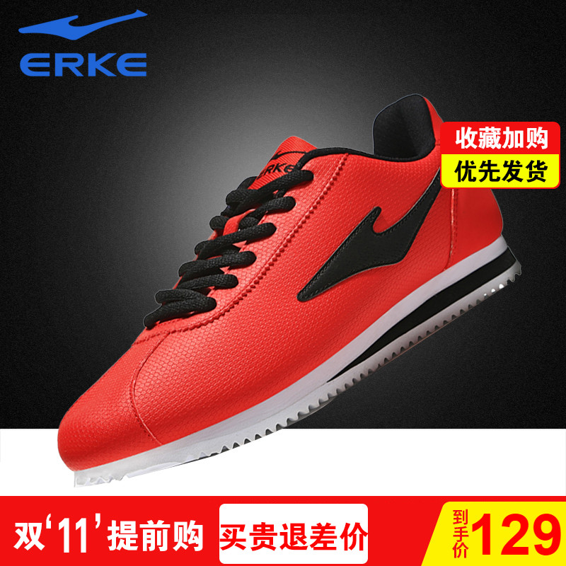 ERKE Sports Shoes Men's Autumn and Winter Shoes 2019 New Genuine Gump Shoes Casual Running Shoes 361