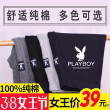 毛线裤 打底衬裤 花花公子男士 内裤 男薄款 秋冬保暖裤 单件纯棉裤 秋裤