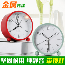 简约 静音 夜光闹钟创意学生可爱小清新卧室床头多功能迷你小闹钟