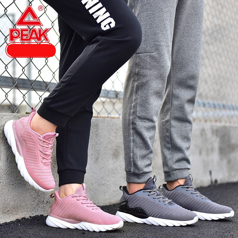 PEAK Genuine 2019 Winter New Running Shoes for Women Lightweight, Anti slip, Durable Fabric, Warm and Casual Sports Shoes