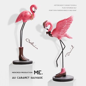 创意火烈鸟家居装饰品摆件