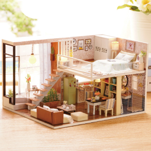 diy木质天空之城手工八音盒