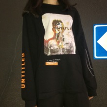 无主题长袖 男女情侣宽松秋冬卫衣薄款 18ss SACRAMENTO