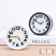 创意个性 儿童静音闹表卧室迷你简约闹钟 学生床头台钟小闹钟 包邮