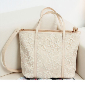 简约百搭蕾丝文艺清新单肩包