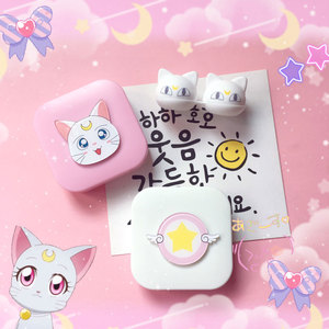 美少女美瞳隐形眼镜盒子