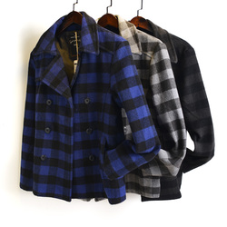 库存清仓商务休闲千鸟格外套男青少年帅气百搭春秋修身显瘦外套