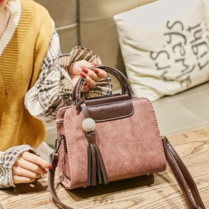 秋冬复古撞色小方包