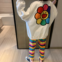 张静芝韩国东大门 2色向日葵可爱减龄少女感圈圈棉卡通卫衣