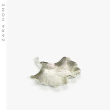 时尚 42970222808 创意礼品客厅办公室银色叶状烟灰缸 Home Zara