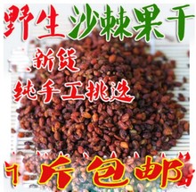 包邮 中药材野生沙棘新疆沙棘果可打粉沙棘干果沙棘子500克批