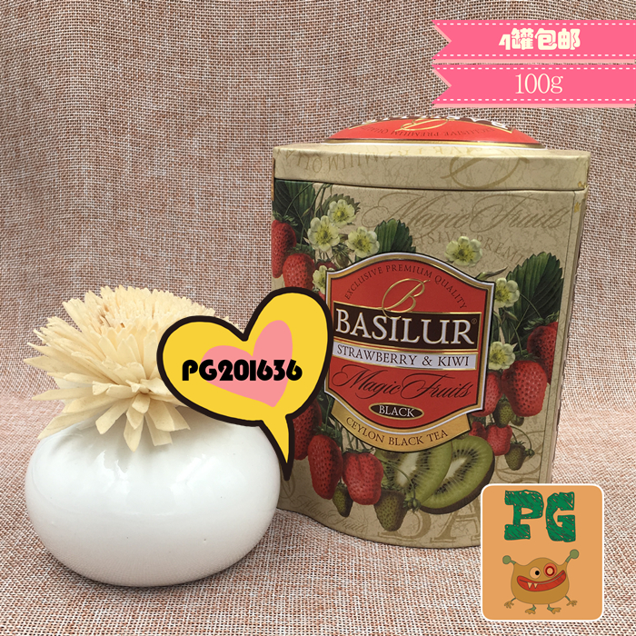 礼盒装100g;猕猴桃味amp草莓&果茶系列宝锡兰BASILUR斯里兰卡进口