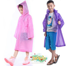 儿童雨衣男童女童小学生纯色可爱幼儿宝宝户外环保无味雨披雨具