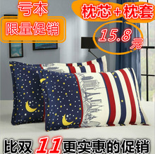 枕头枕芯一对拍2成人单人家用酒店羽丝绒保健护颈枕送枕套可水洗