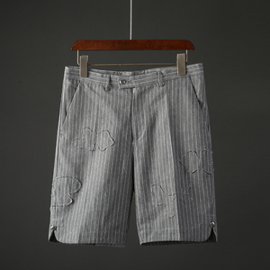 夏季男士条纹五分裤英伦风潮男青年短裤休闲中裤子男装西裤TF-36