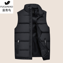 帅气休闲大码 百搭外套保暖服薄款 修身 富贵鸟羽绒棉马甲男春季韩版