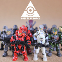 Mega Bloks美家宝HALO光环光晕武器士官长积木人超可动玩具人偶