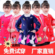儿童罩衣女冬季加厚加绒小孩女孩公主宝宝女童护衣赵衣水晶绒韩版