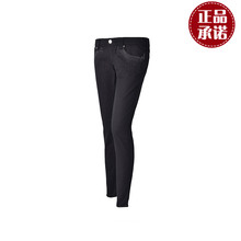 EMPORIO ARMANI/阿玛尼牛仔裤女2017春夏季女装长裤欧美简约裤子图片