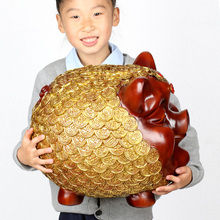 大号万福金猪存钱罐可爱小猪储蓄罐工艺品摆件时尚 创意客厅装 饰品