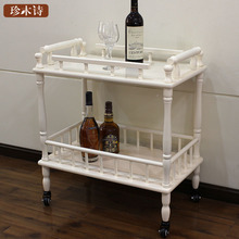 移动餐车置物架守就瞥蹬肥桨咨酒水车蛋糕厨房 家用茶水车餐边桌
