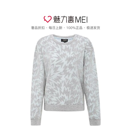 Juicy Couture 灰色圆领拉链休闲时尚女士长袖上衣卫衣商品大图