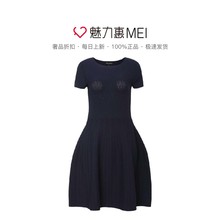 EMPORIO ARMANI/阿玛尼 18年夏季新款藏蓝色简约收腰女士连衣裙图片