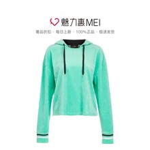 Juicy Couture 绿色字母印花连帽长袖女士卫衣图片