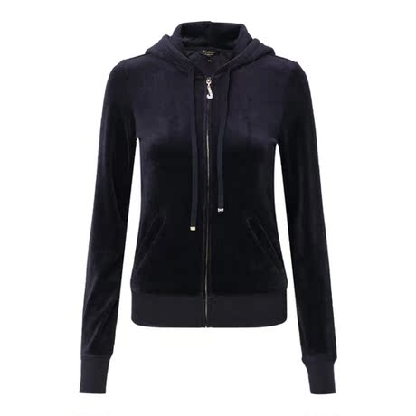 Juicy Couture 藏蓝色休闲运动女士连帽外套商品大图