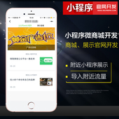 附近小程序官网展示微商城开发设计公众号平台功能搭建模板制作