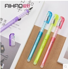 爱好摩易擦笔47731脊椎型握手可擦中性笔学生R9可擦水笔芯