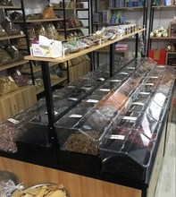 收纳箱散装 超市糕点有盖超市半翻盖轻便多功能干果糖果展示盒干货