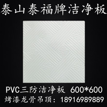 泰山石膏板PVC三防洁净板600x600吊顶 泰山 烤漆龙矿棉板 泰福牌