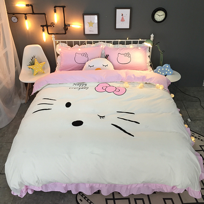 床上四件套纯棉床裙什么牌子好