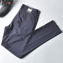 2019夏季新品 高端生态弹力丝 男士商务修身薄款休闲裤男直筒长裤