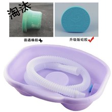 头枕带水管躺着洗头发神器 床上宝宝老人洗头盆优质小孩加长管新