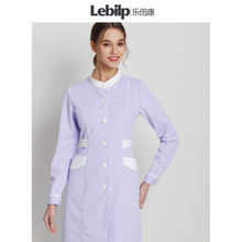 乐倍康护士服长袖女美容院工作服医院导诊服小立领修身连衣裙秋冬